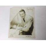 Stan Kenton and his orchestra signed promotional sepia photograph