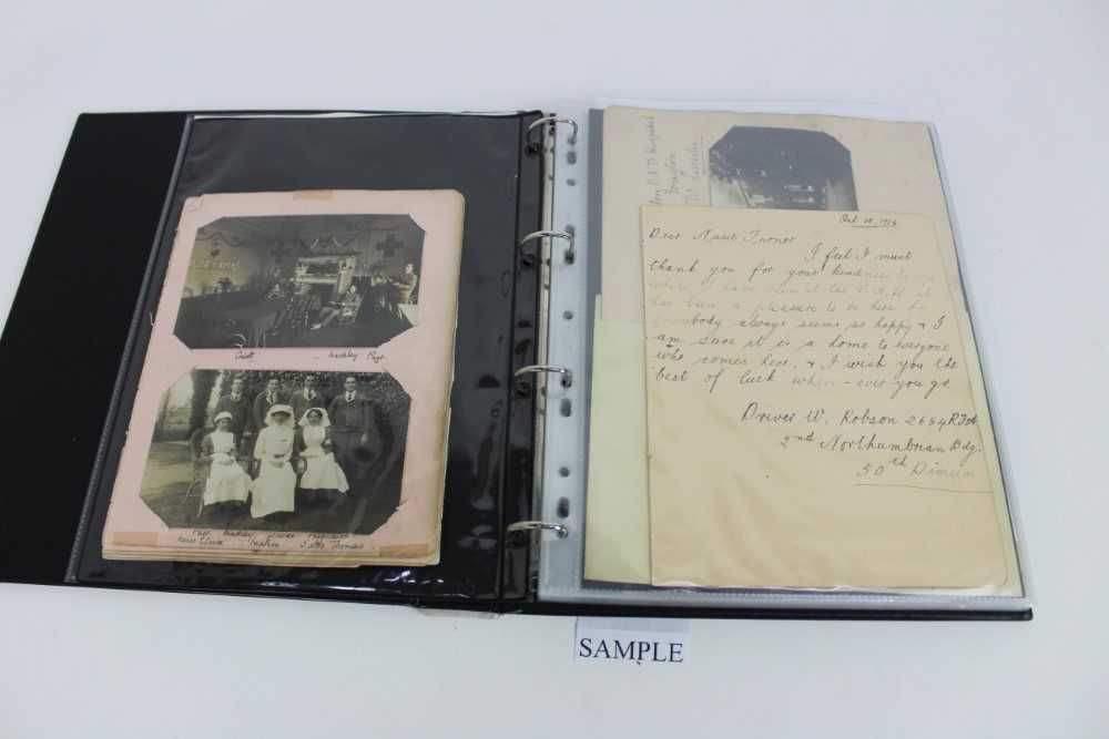WW1 autograph album belonging to Nurse Turner, Knightsbridge and Charnwood Forest VAD hospitals. Ver - Image 2 of 16
