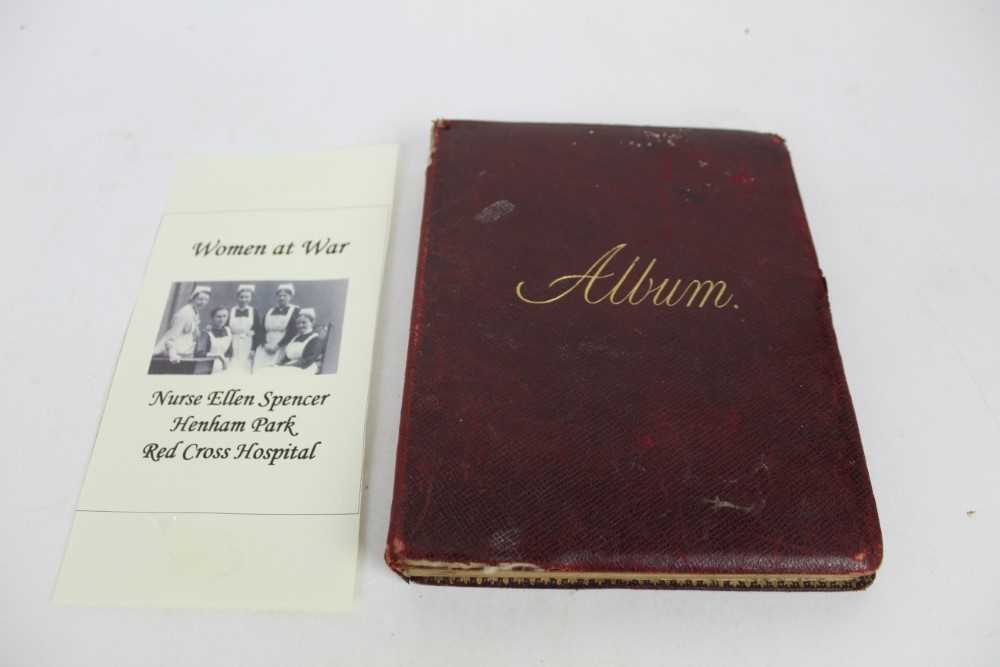 WW1 British Nurse's autograph album belonging to Nurse Ethel Lush 4th London General Hospital. Mess - Image 6 of 8