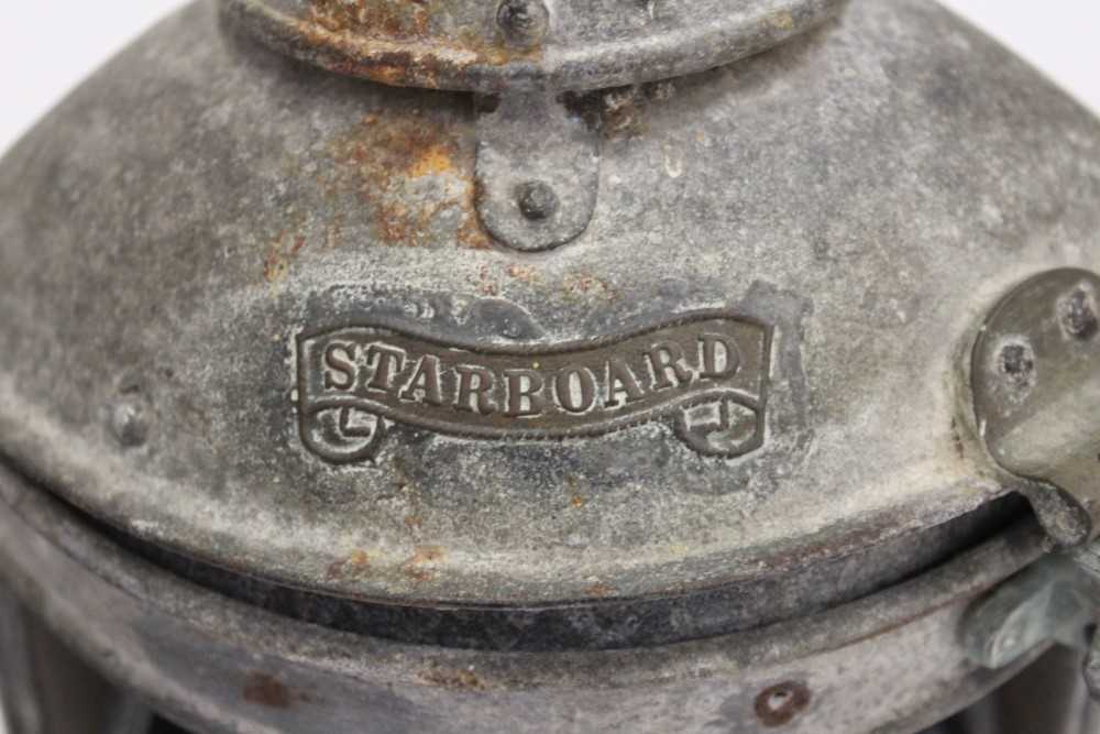 Pair of Ships mast head port and starboard lamps by Simpson, Lawrence & Co, Glasgow - Image 2 of 4