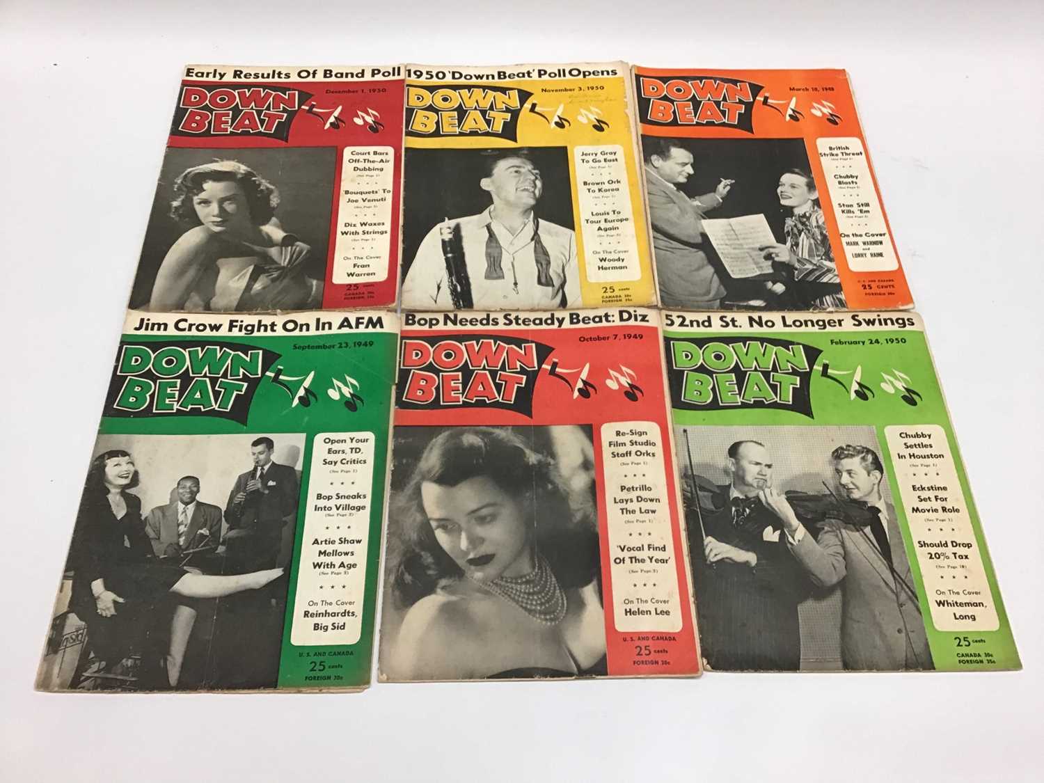 Down Beat magazine - approx 80 issues circa 1948 to 1951 - Image 2 of 4