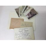Royal Air Force Scampton club ticket autographed by George (Buddy) Catlett, other signed ephemera