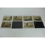 Postcards - Real photographic Motor Racing at Crystal Palace London c1930's. Cars and drivers ident