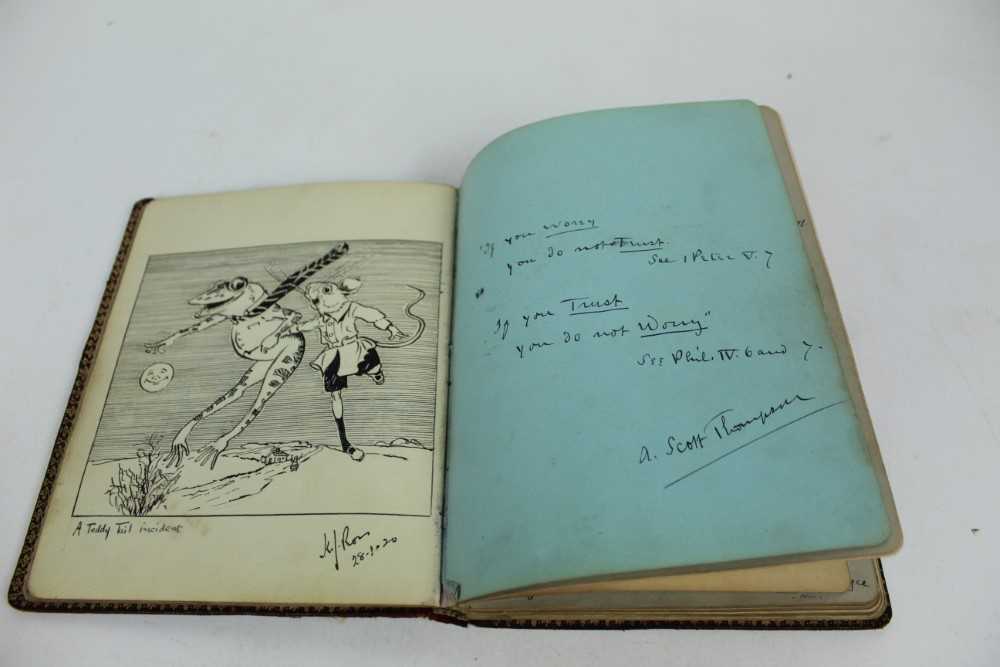 WW1 British Nurse's autograph album belonging to Nurse Ethel Lush 4th London General Hospital. Mess - Image 8 of 8