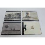 HMS Collingwood - a small selection WW1 and later of real photographic postcards, greetings cards, p