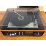Goldring Lenco GL78 Stereo Transcription turntable by Dynatron with pair Dynatron speakers