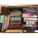 Russian books, various, 5 boxes