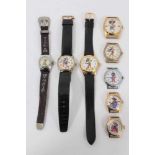Vintage Mickey Mouse wristwatches, Hopalong Cassidy wristwatch and other novelty watches (8)