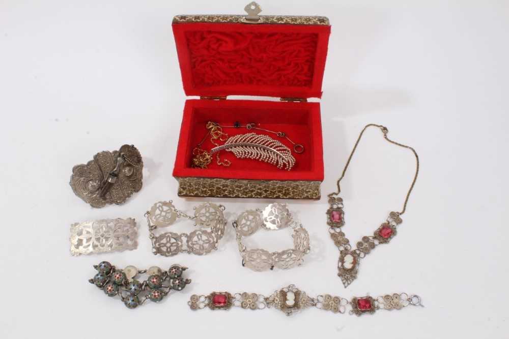 Lot silver and other jewellery