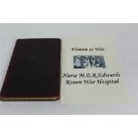 WW1 & 11 Nurse's autograph ablums, Nurse Grave Winson, , Nurse M. E. R. Edwards and Sister Willoughb