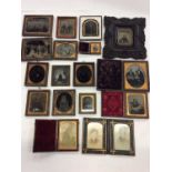 Good Collection of Victorian Daguerreotypes and other early photographs (1 box)