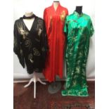 Three Chinese robes.
