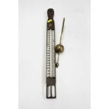 Hydrometer / Thermometer by W. Harvey & Sons Ltd, together with an Oak Mounted Thermometer by Joseph