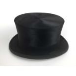 Locke & Co vintage bowler hat, together with two boxed top hats, all size 7 1/2.
