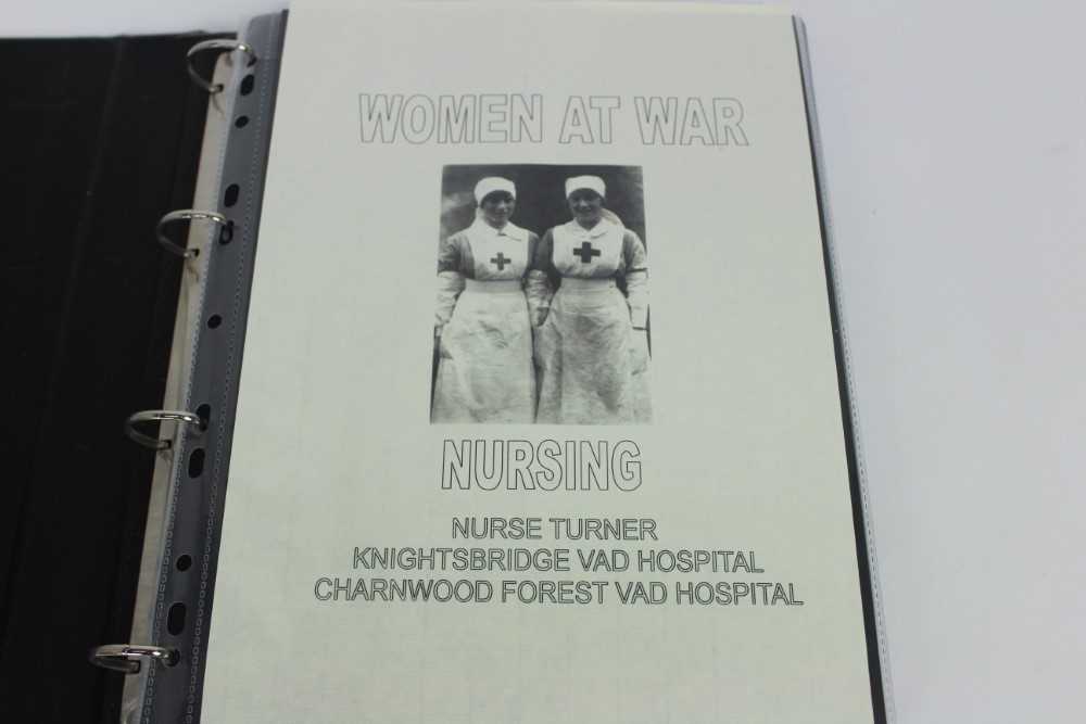 WW1 autograph album belonging to Nurse Turner, Knightsbridge and Charnwood Forest VAD hospitals. Ver