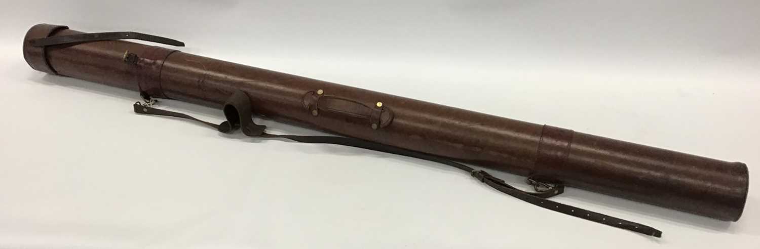 Good quality large leather rod carrier