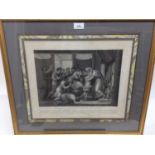 Set of four 19th century French engravings - Classical Figures, each titled, in decorative mounts an