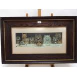 Louis Wain print- What We Are About To Receive