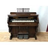 Victorian mahogany cased chapel organ by Mason & Hamlin