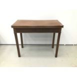 George III mahogany card table