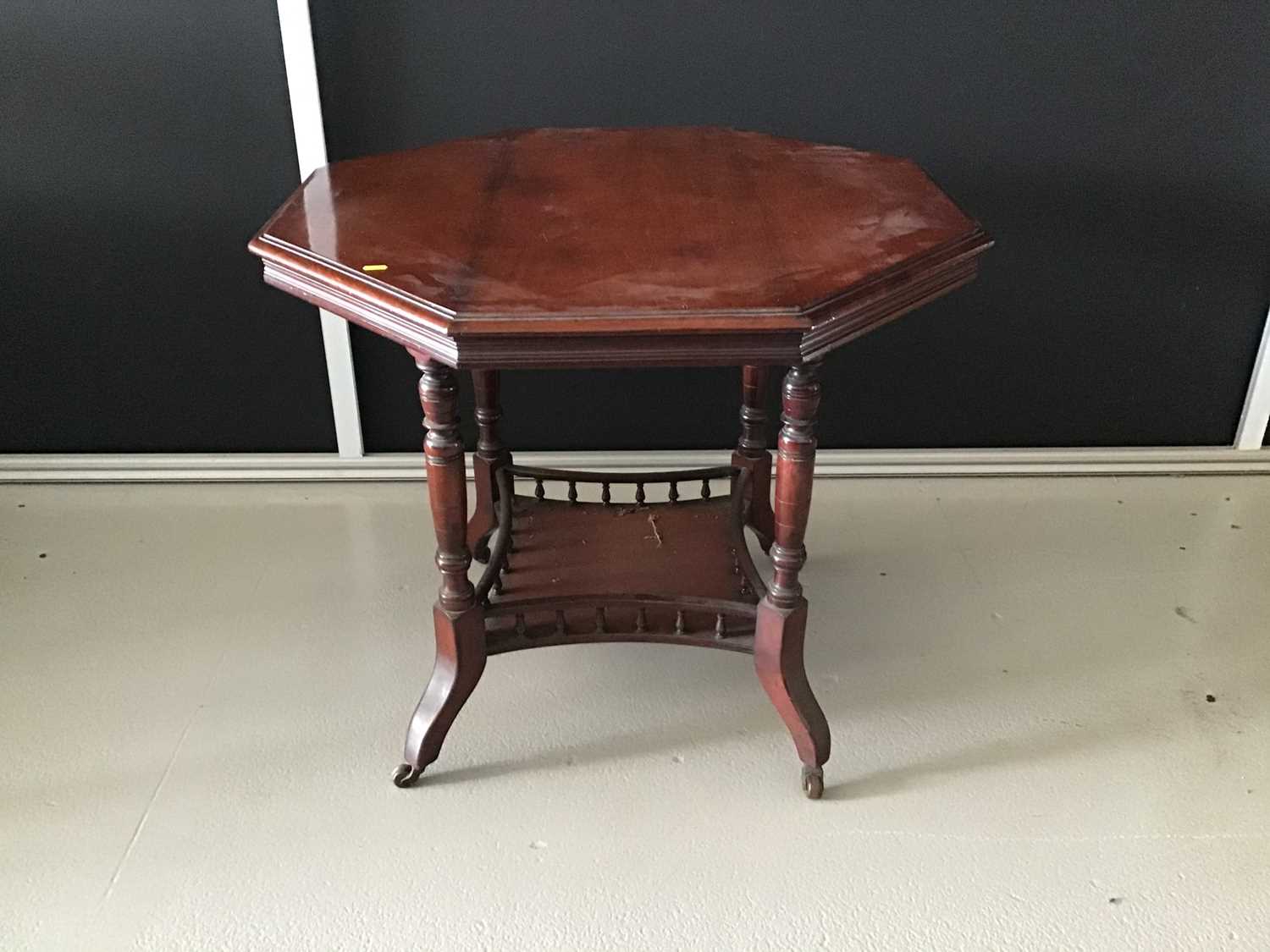 Edwardian mahogany octagonal table