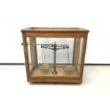 Antique chemists balance scales