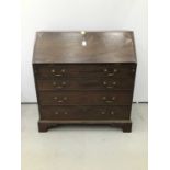 George III mahogany bureau