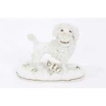 Staffordshire porcelain poodle, c.1840