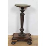 Unusual early 19th century Anglo-Indian rosewood stand, possibly a kettle stand