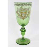 Oxford University Interest- Drinking Glass with enamelled decoration