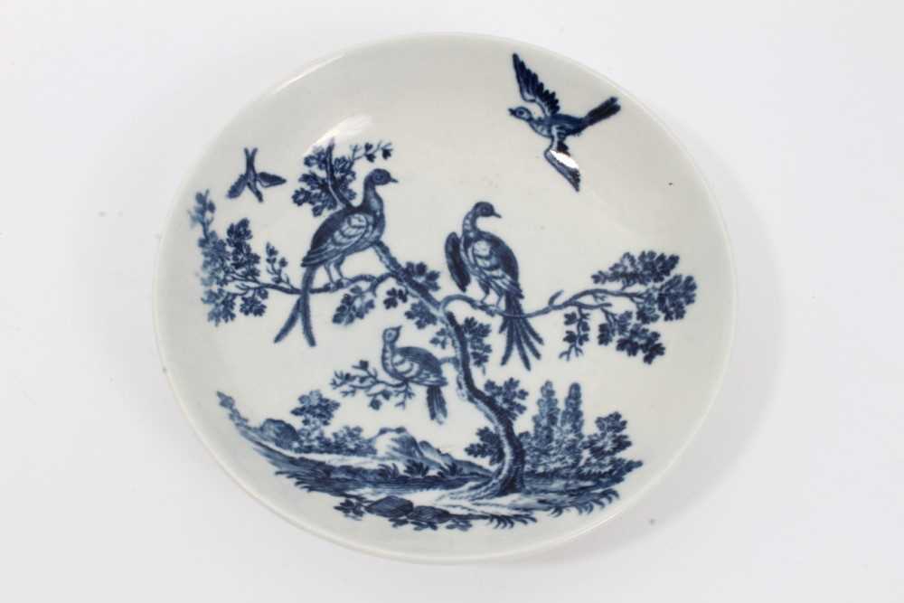 Two Worcester saucers, c.1770 - Image 6 of 9