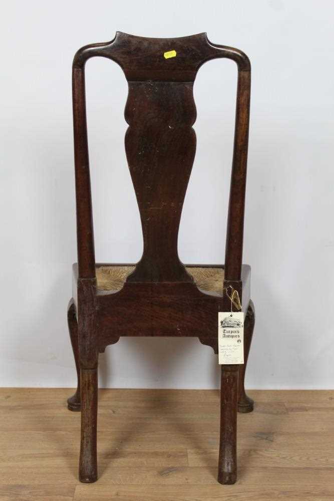 Queen Anne walnut side chair - Image 5 of 11