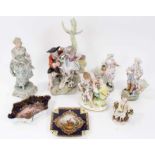 Collection of continental porcelain