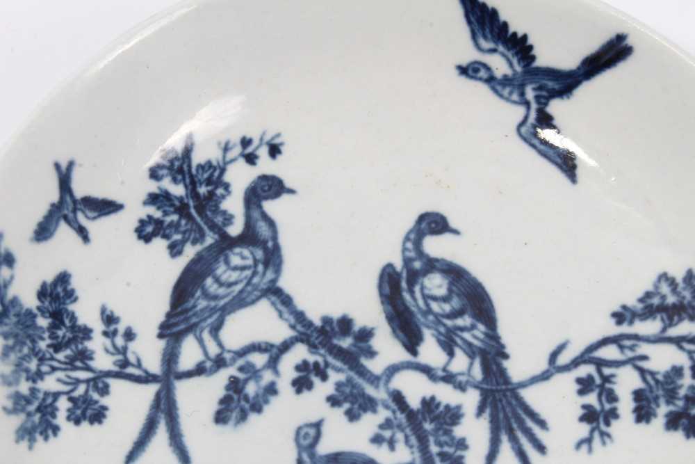 Two Worcester saucers, c.1770 - Image 8 of 9