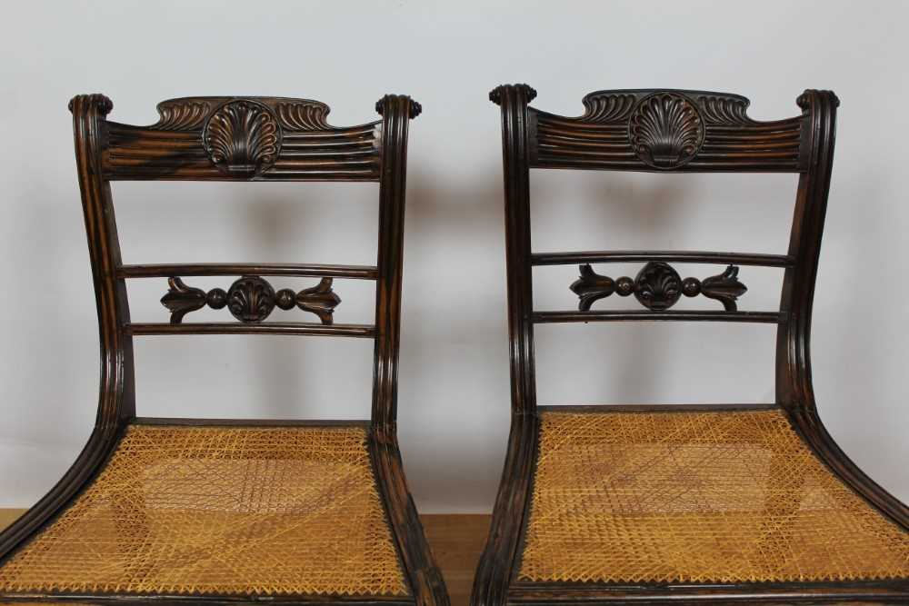 Rare pair of Regency Anglo-Indian coromandel side chairs - Image 4 of 17