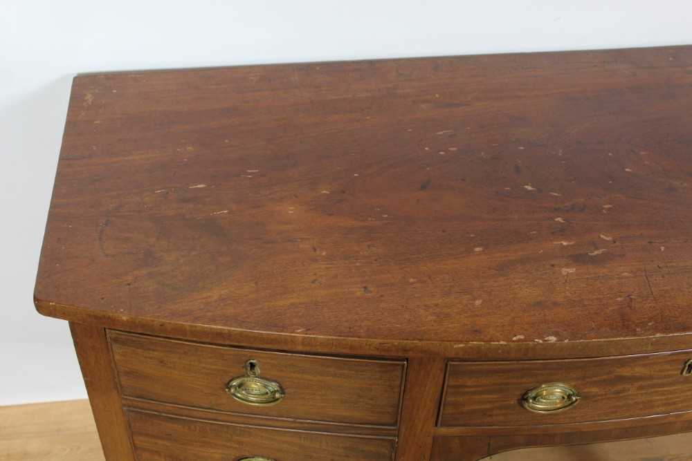 George III mahogany bowront sideboard - Image 2 of 8