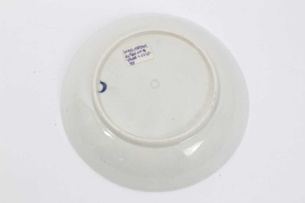 Two Worcester saucers, c.1770 - Image 9 of 9