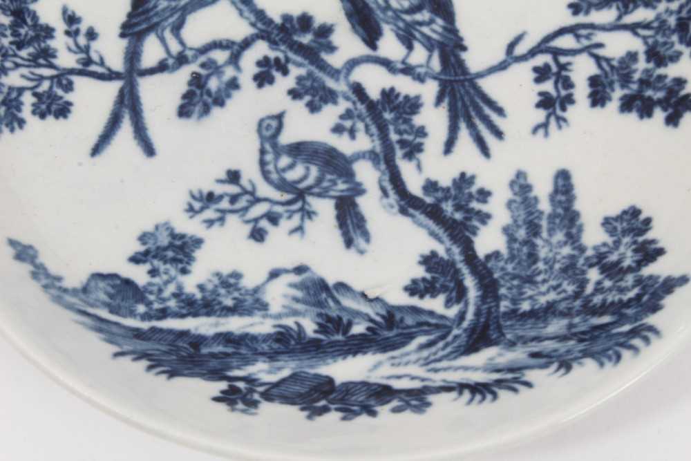 Two Worcester saucers, c.1770 - Image 7 of 9