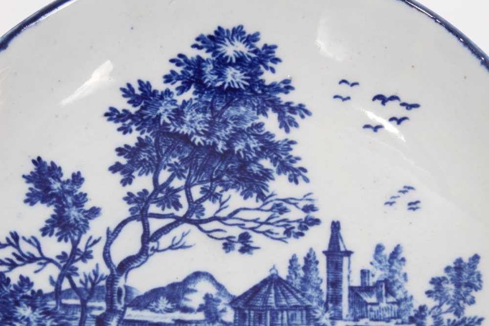 Two Worcester saucers, c.1770 - Image 3 of 9