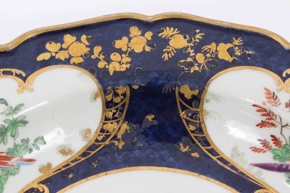 Worcester 'Lady Mary Wortley Montagu' pattern deep plate, c.1770 - Image 7 of 10