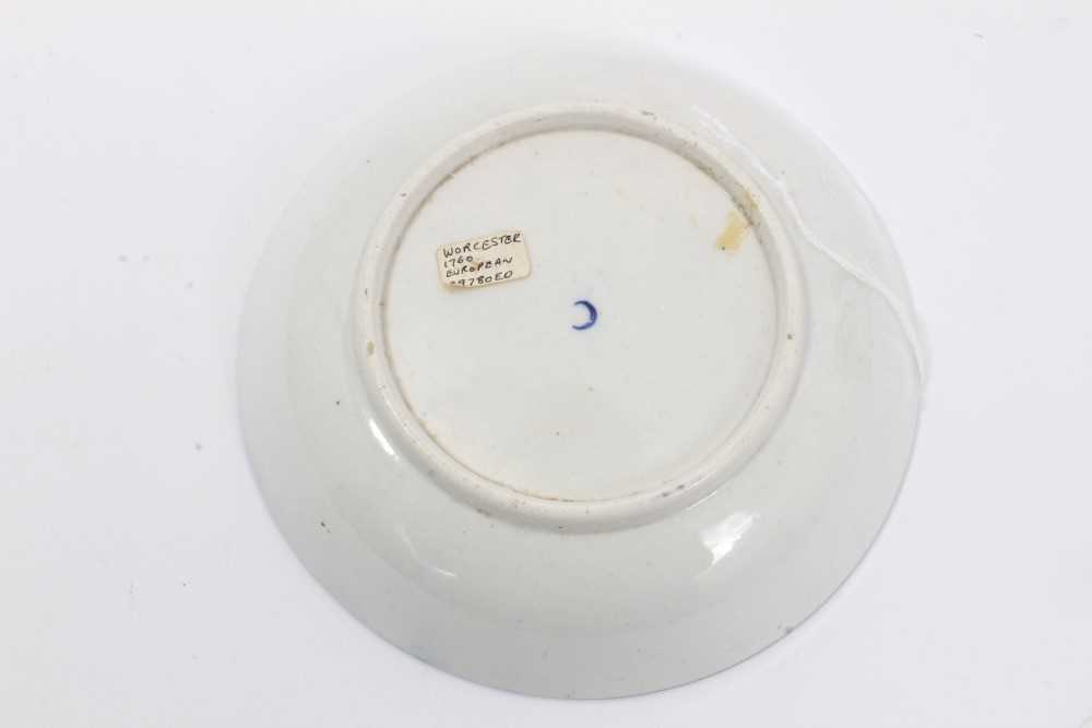 Two Worcester saucers, c.1770 - Image 5 of 9