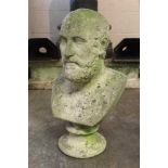 Antique, probably 19th century marble bust of Carneades