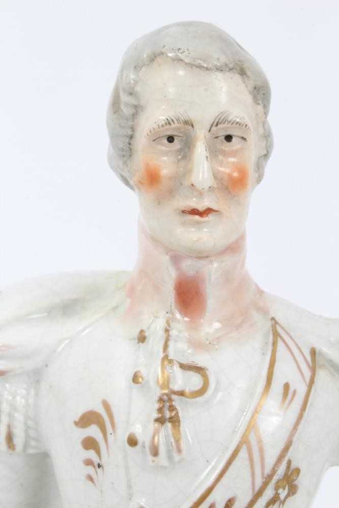 Staffordshire pottery figure of Wellington, c.1860 - Image 4 of 9