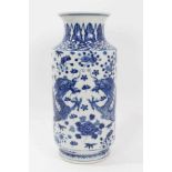 Large Chinese blue and white vase