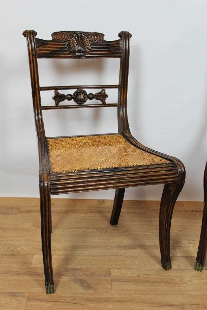 Rare pair of Regency Anglo-Indian coromandel side chairs - Image 2 of 17