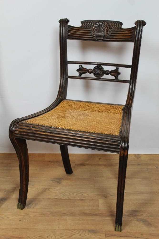 Rare pair of Regency Anglo-Indian coromandel side chairs - Image 3 of 17