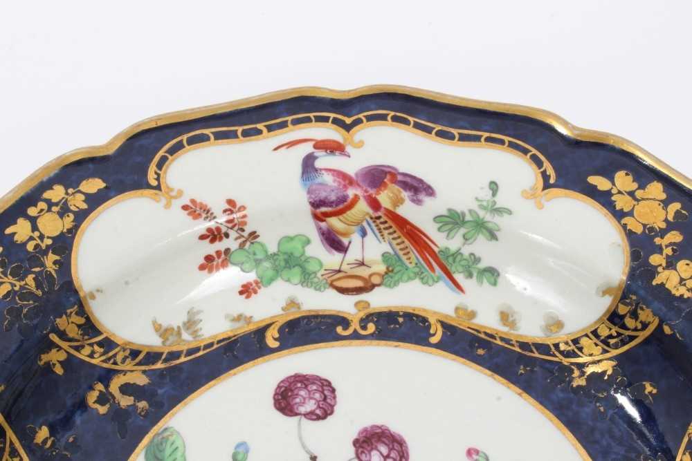 Worcester 'Lady Mary Wortley Montagu' pattern deep plate, c.1770 - Image 6 of 10