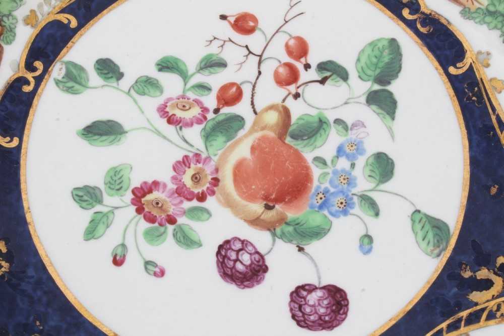 Worcester 'Lady Mary Wortley Montagu' pattern deep plate, c.1770 - Image 2 of 10
