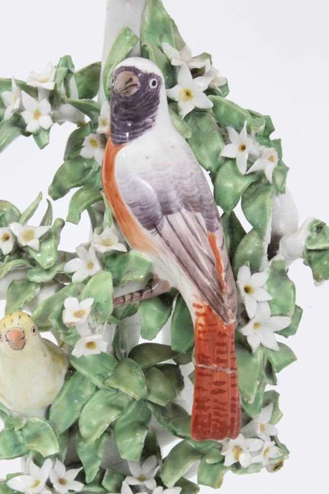 Pair of Derby 'Birds in Branches' candlesticks, c.1770 - Image 13 of 22