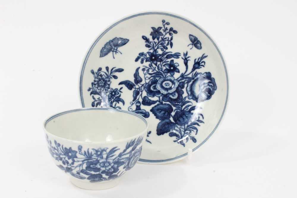 Worcester tea bowl and saucer, c.1770